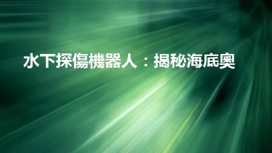 水下探傷機器人：揭秘海底奧秘，誰是最強的守護(hù)者？
